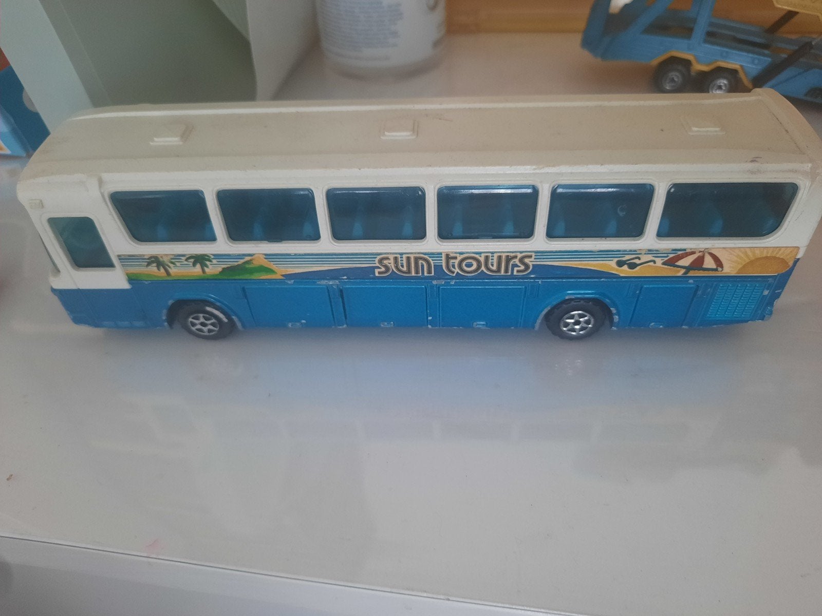 Bus touristique Majorette Mercedes à plus grande échelle, Enlèvement ou Envoi, Utilisé, Bus ou Camion