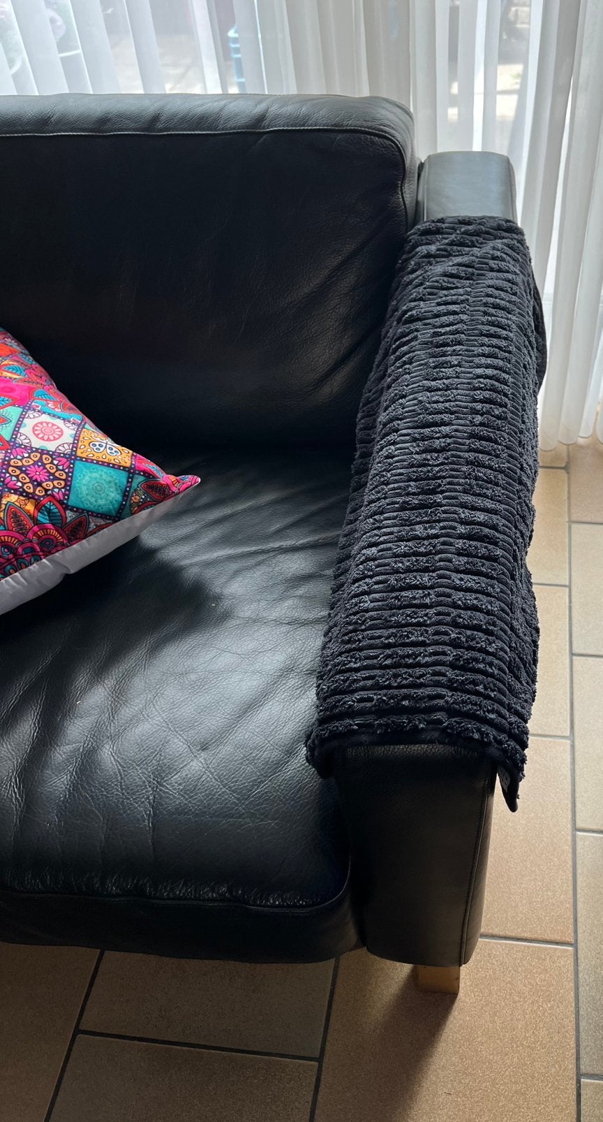 Lot de 2 accoudoirs fauteuils noir, Enlèvement, Comme neuf, Noir