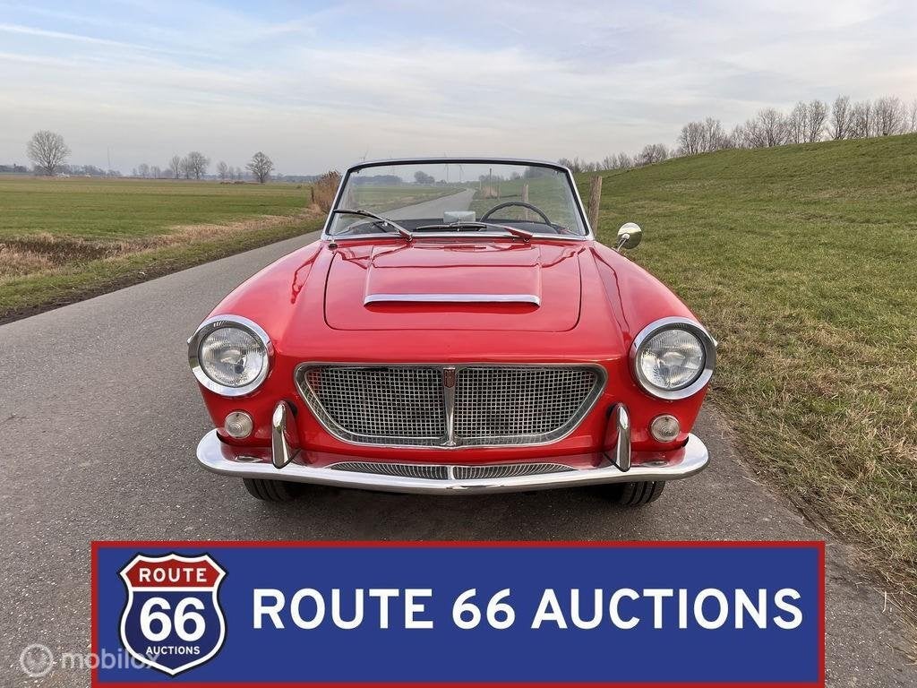 Fiat 1200 Spider | 1958 | Route 66 Auctions, Auto's, Oldtimers, Zwart, Bedrijf, Handgeschakeld, Overige carrosserie