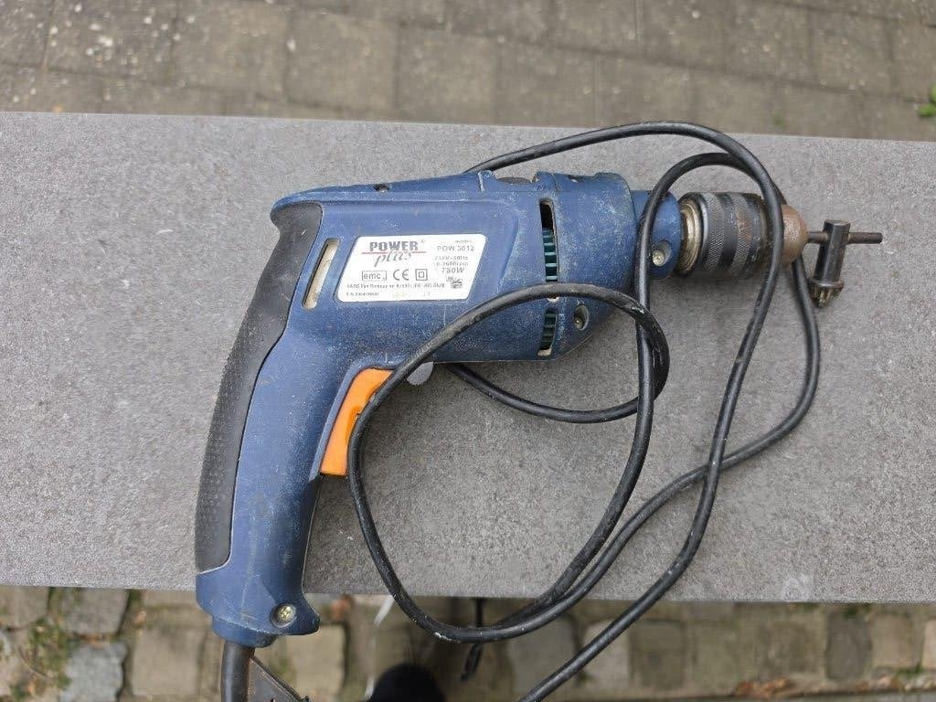 Perceuse Power Plus, Bricolage & Construction, Enlèvement ou Envoi, Utilisé, 600 watts ou plus, Perceuse