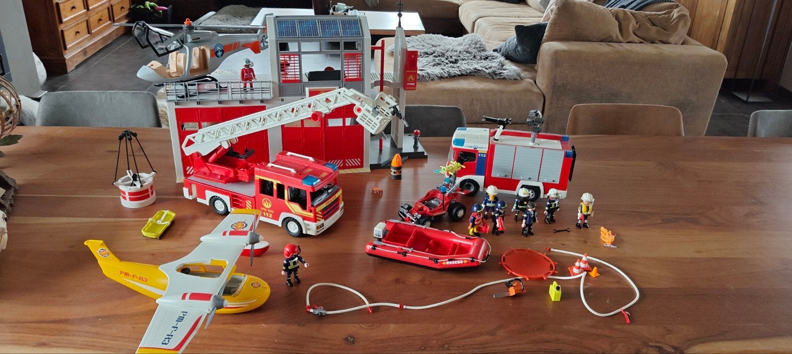 Playmobil grote brandweer set 4, Collections, Actions de supermarché, Enlèvement ou Envoi