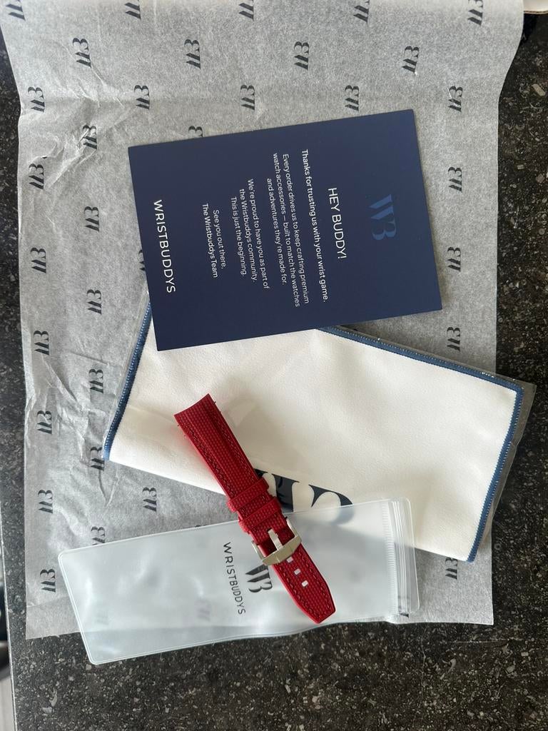 Horlogebandje wristbuddy, Handtassen en Accessoires, Horloges | Heren, Overige merken, Kunststof, Polshorloge, Nieuw