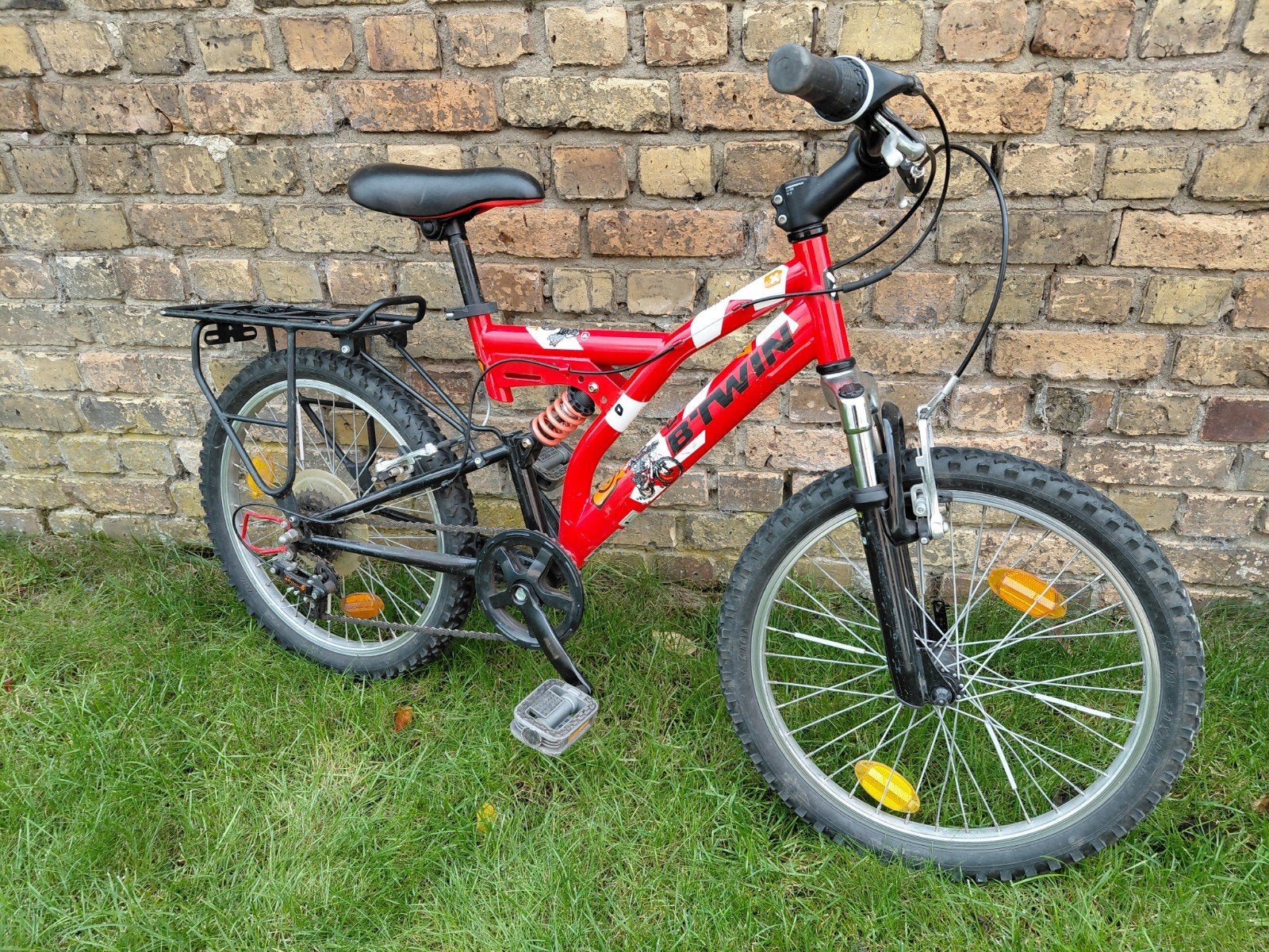 Fiets 20inch met bagagedrager, Enlèvement, Utilisé, Frein sur jante, Hommes