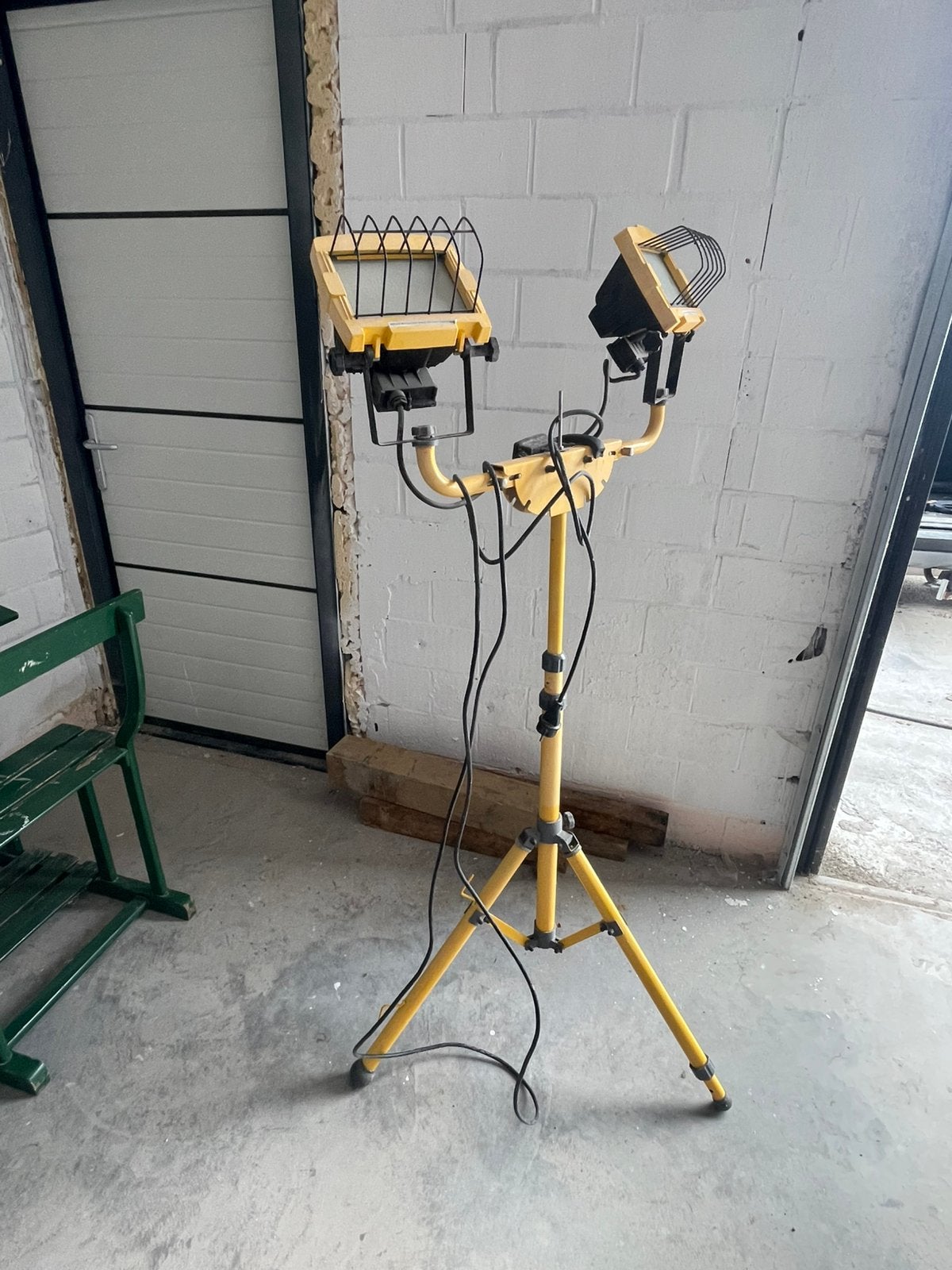 Dubbele Bouwlamp/werklamp, Ophalen, Zo goed als nieuw, Lamp