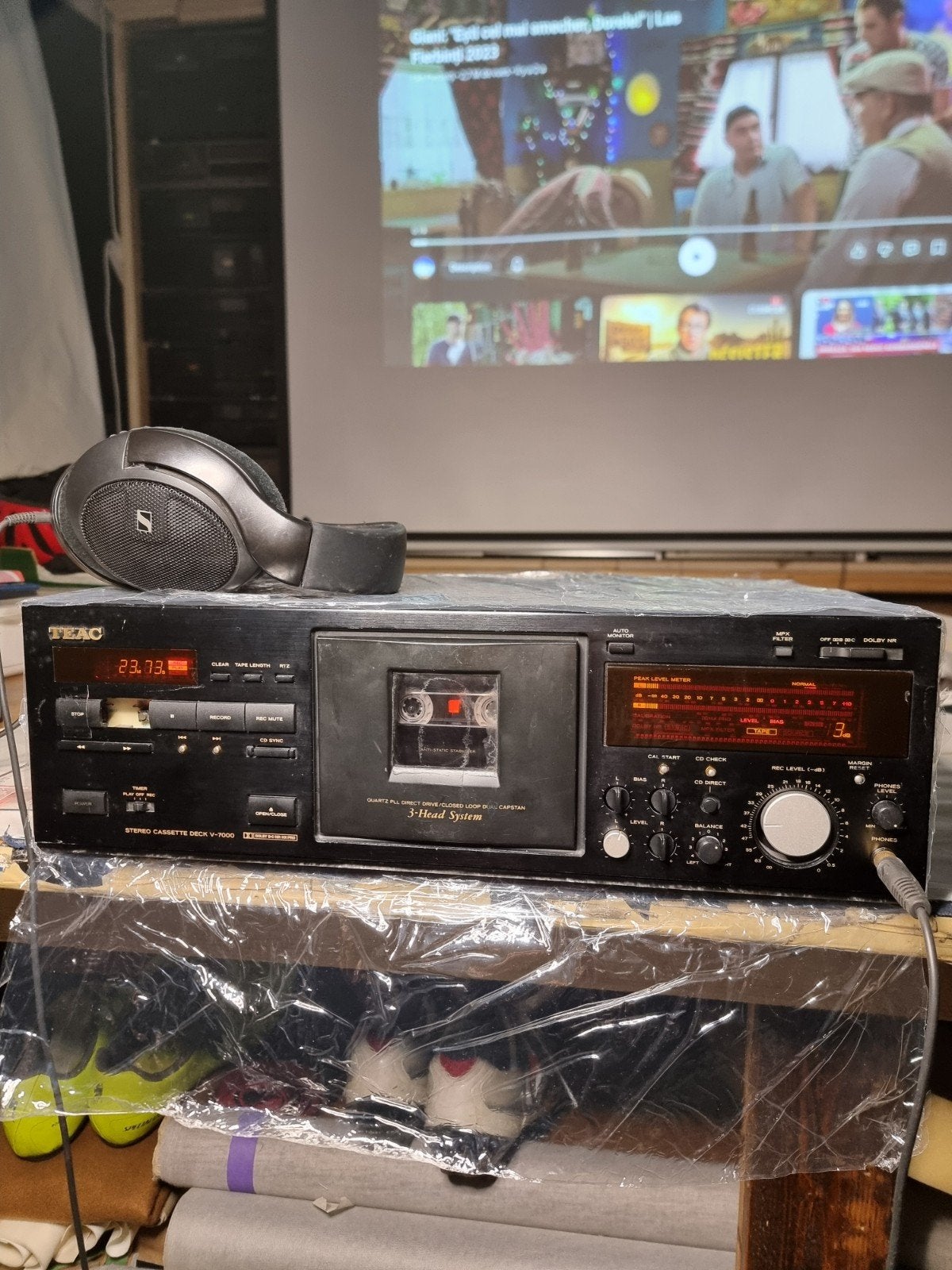 TEAC V-7000 High-End 3-kops Quartz PLL directe aandrijving D, Audio, Tv en Foto, Cassettedecks, Ophalen of Verzenden