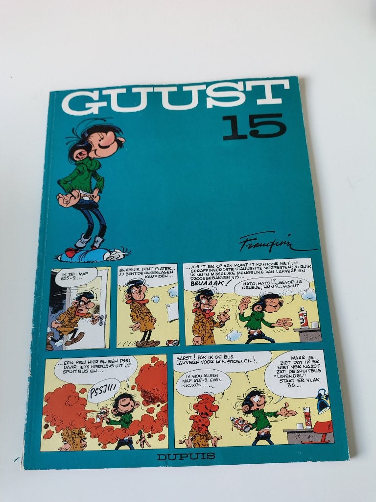 Guust Flater - 15 - stripverhaal, Eén stripboek, Ophalen of Verzenden, Gelezen