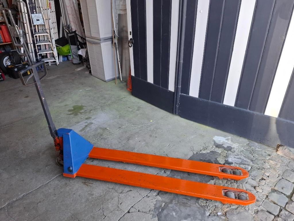 Lange pallettruck, Ophalen, Gebruikt, Handmatig