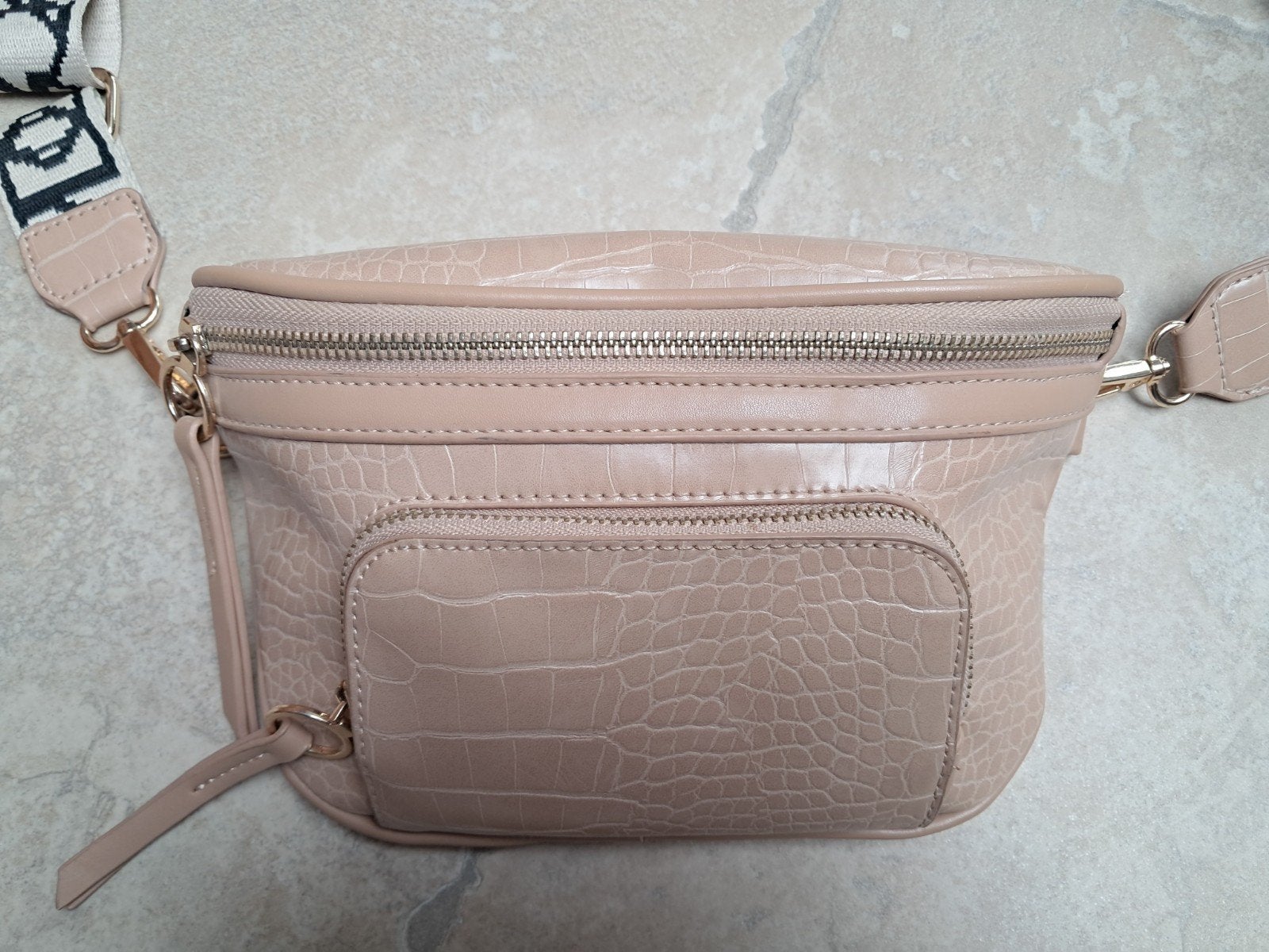 Prachtige crossover schoudertas, Bijoux, Sacs & Beauté, Enlèvement ou Envoi, Comme neuf, Brun