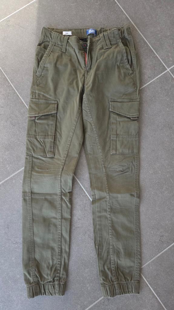 Kaki broek ( cargo-broek ) Jack & Jones maat 140, Ophalen, Broek
