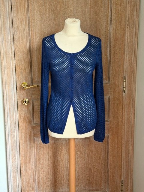 Nieuwe blauwe gilet - maat M (nr5089), Ophalen of Verzenden, Nieuw, Maat 38/40 (M), Blauw