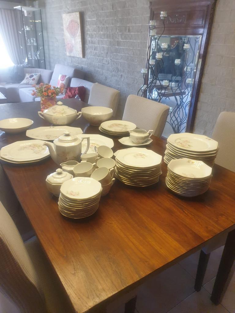 Porseleinen servies waterlelie limoges, Ophalen, Porselein