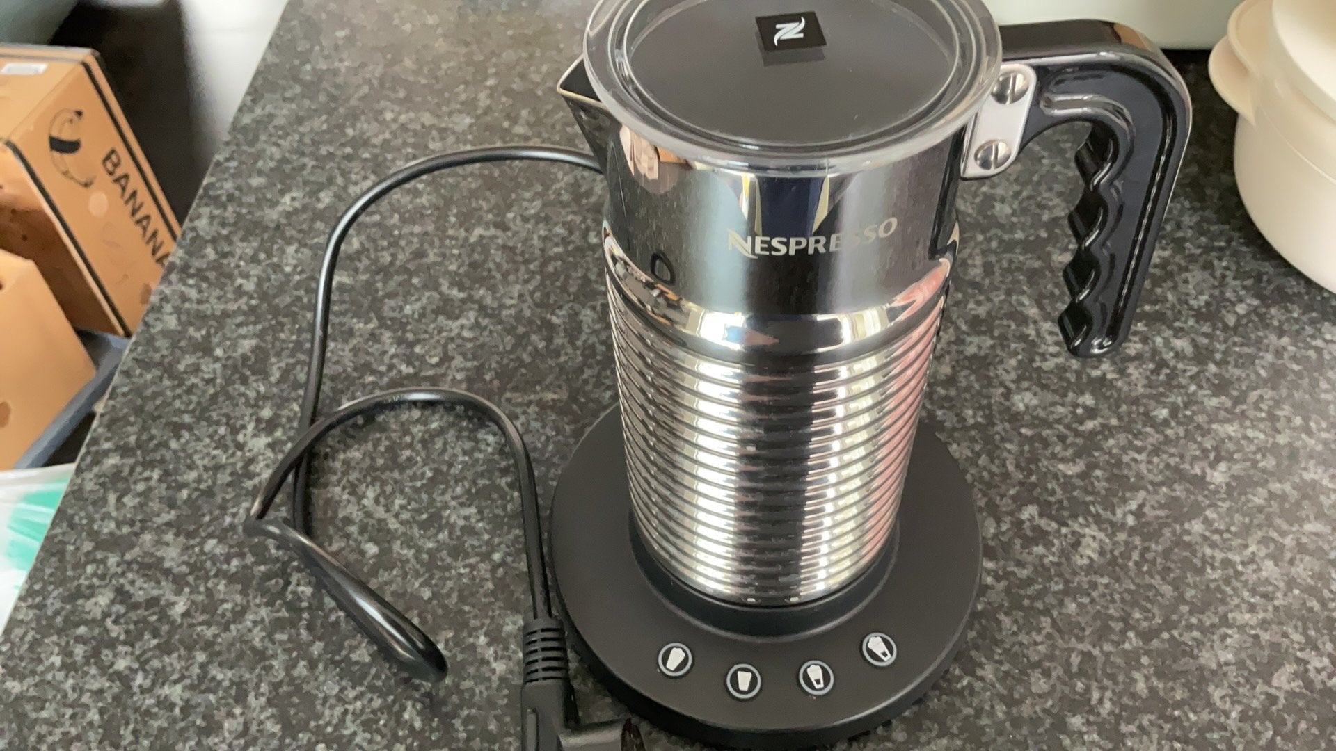 Nespresso melkopschuimer, Huis en Inrichting, Ophalen of Verzenden, Zo goed als nieuw