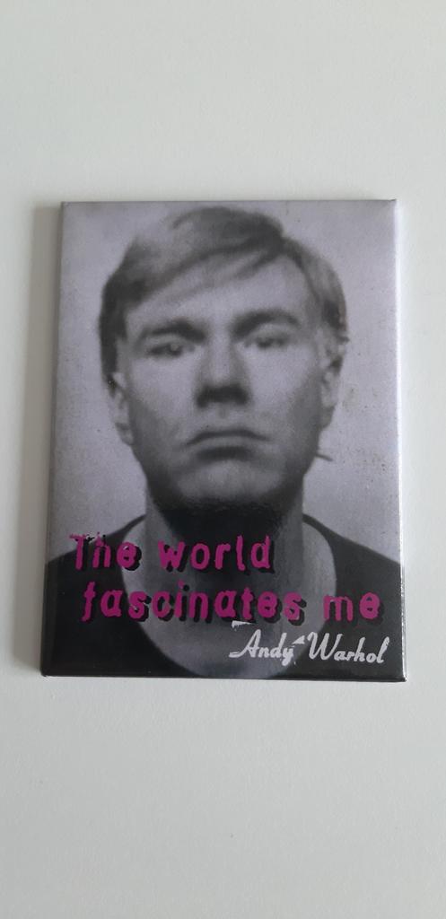 Aimant Andy Warhol. Très bon état. À collectionner, Enlèvement ou Envoi