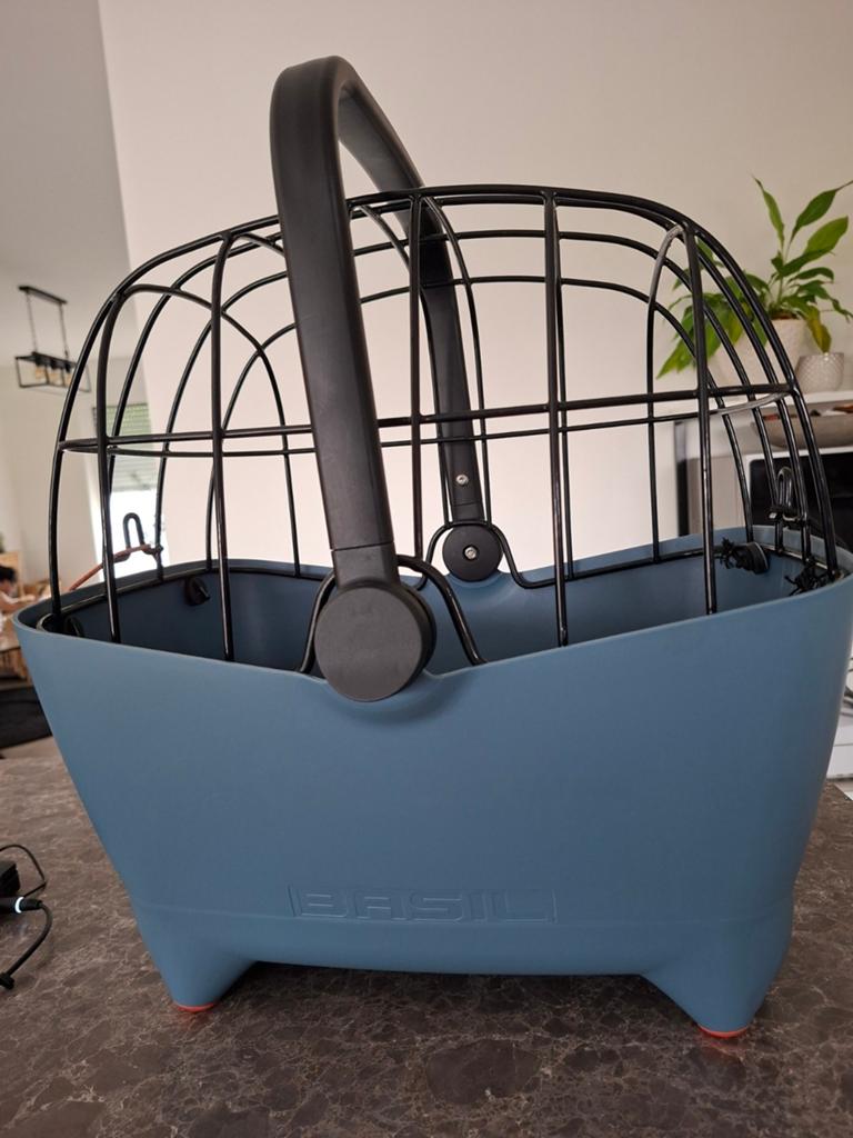 hondenfietsmand basil + extra bevestiging, Ophalen