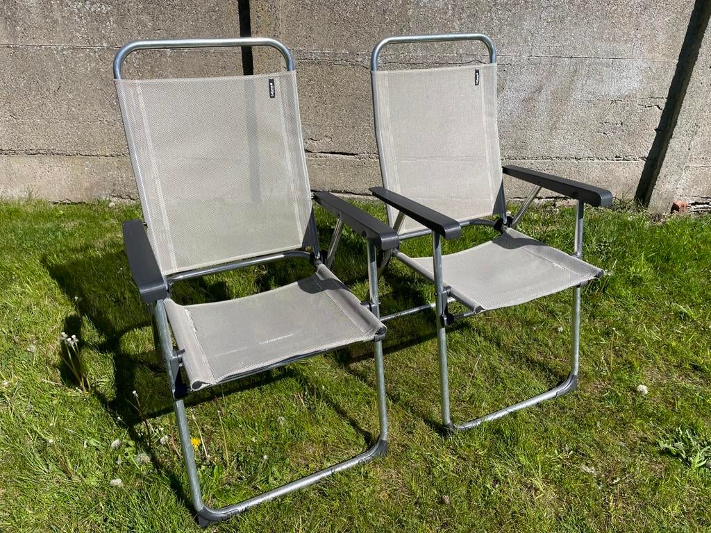 2 kampeerstoelen LAFUMA , zeer licht, Enlèvement, Utilisé, Chaise de camping