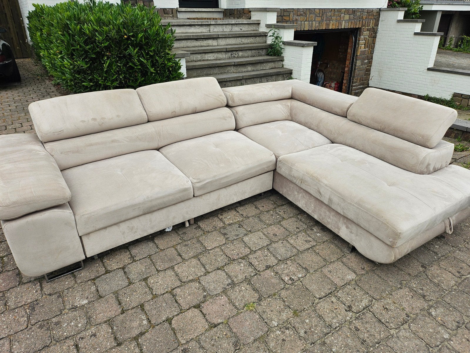 fauteuil forme L., Maison & Meubles, Canapés | Coins salons complets, Enlèvement