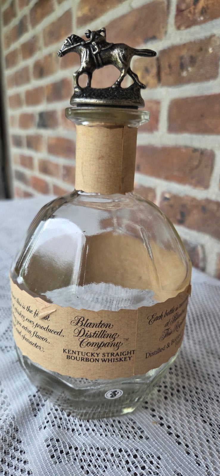 bouteille vide de whisky Blanton's pour chevaux et jockeys/l, Enlèvement ou Envoi