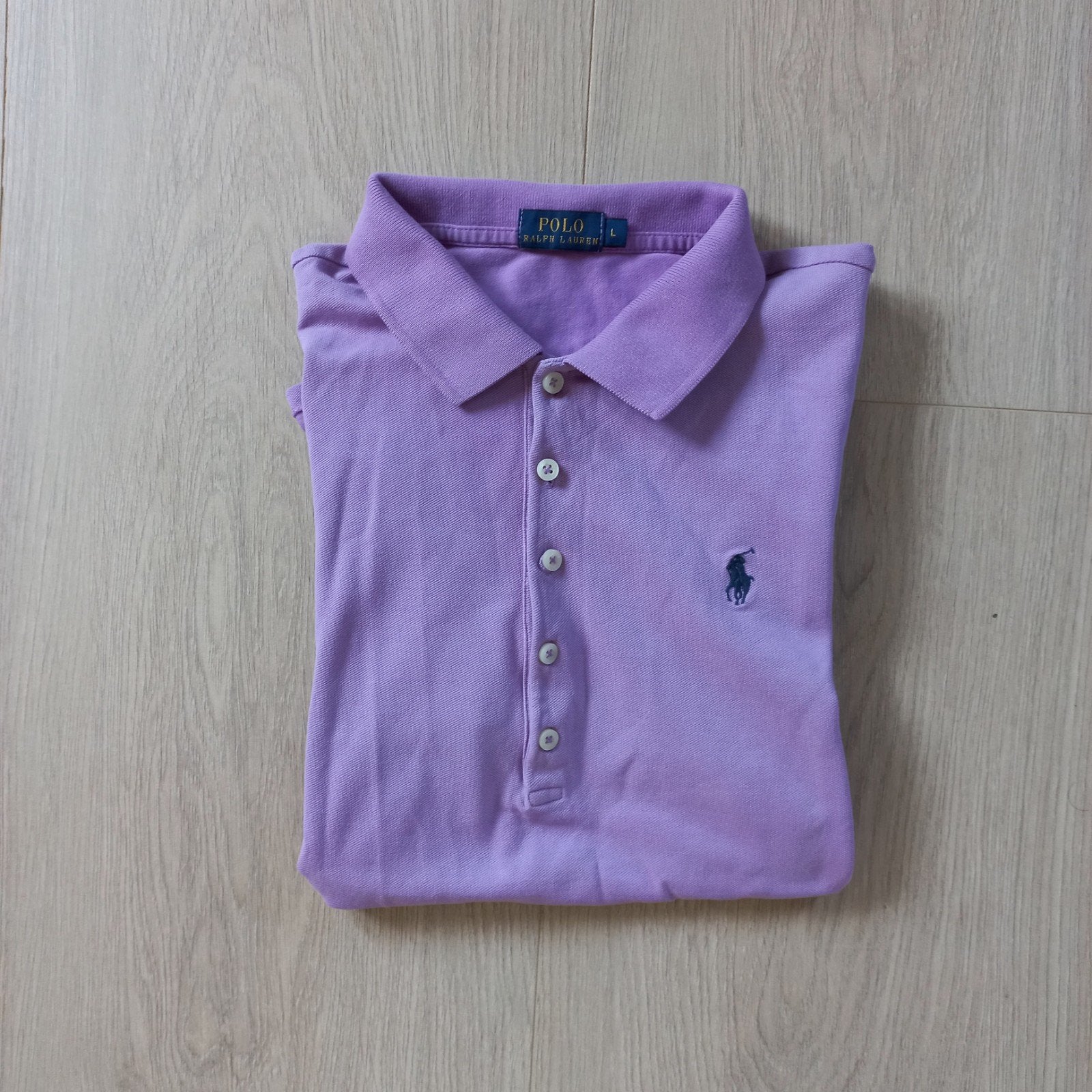 Elegante lila dames polo Ralph Lauren maat L, Kleding | Dames, Overige kleuren, Verzenden, Maat 42/44 (L), Zo goed als nieuw