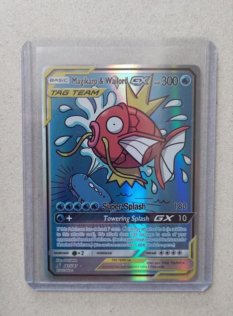 Magikarp & Wailord GX, Ophalen of Verzenden, Zo goed als nieuw, Losse kaart