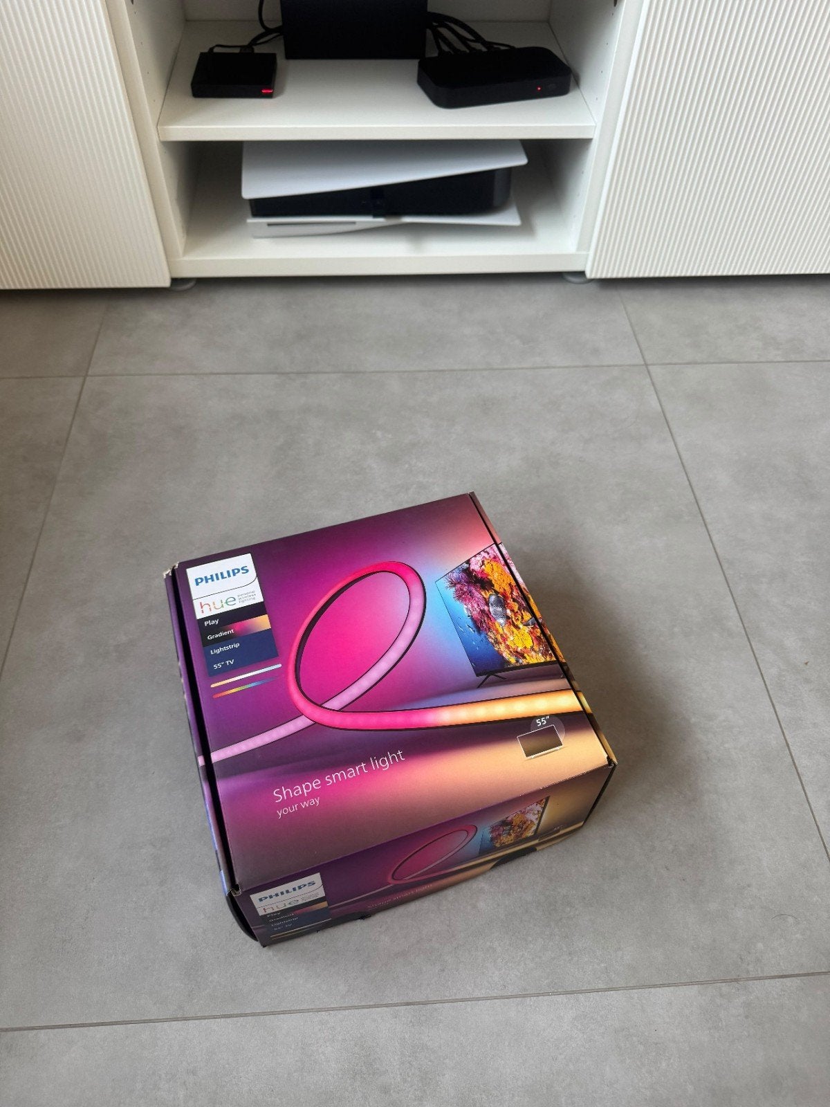 Philips Hue Play Gradient Lightstrip 55” – excellent état, Ophalen, Zo goed als nieuw
