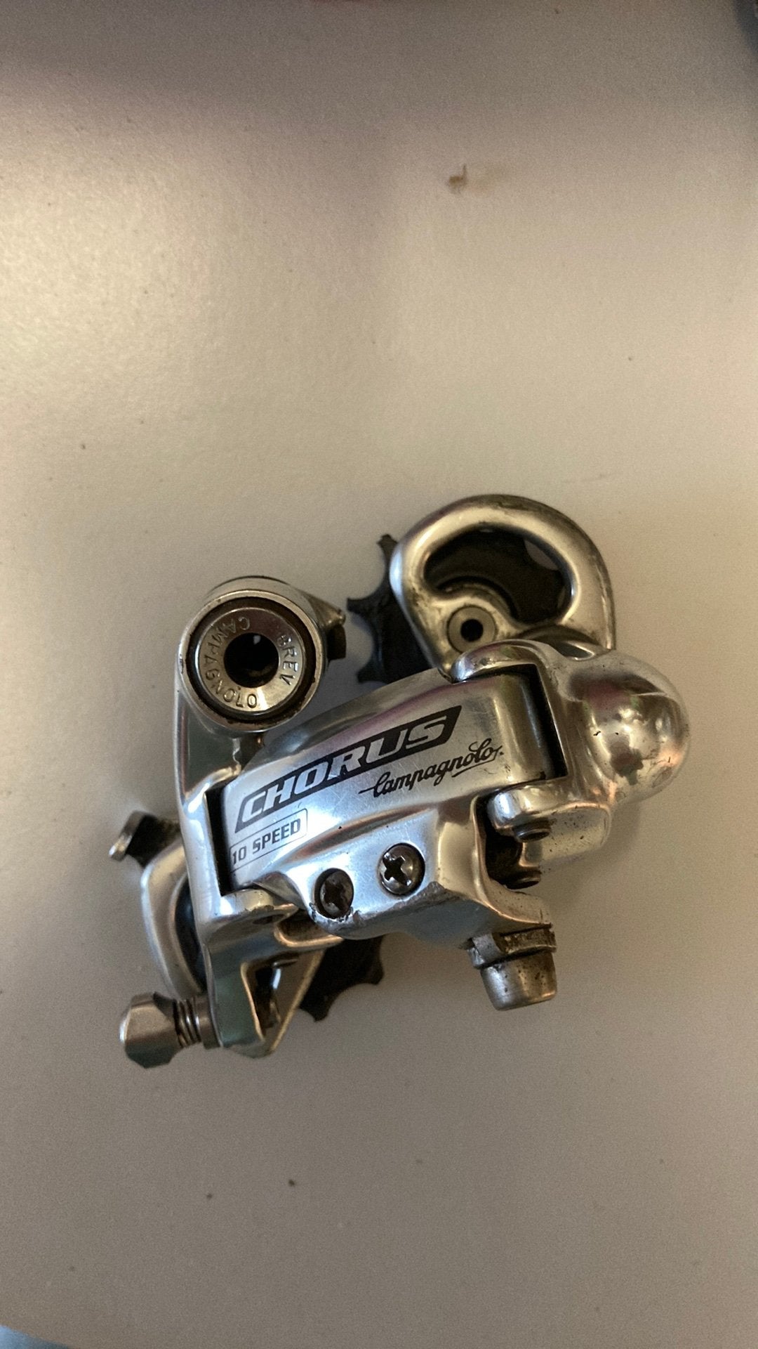 Dérailleur Campagnolo Chorus à 10 vitesses, Vélos & Vélomoteurs, Utilisé, Aluminium, Racefiets, Enlèvement