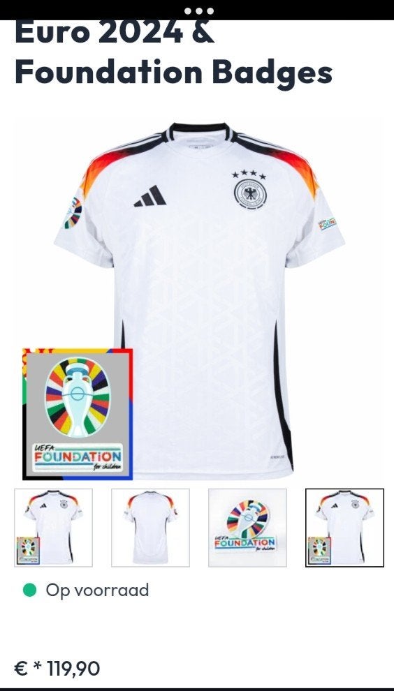 Maillots de football allemands originaux et nouveaux, Taille XS ou plus petite, Enlèvement ou Envoi, Neuf, Maillot