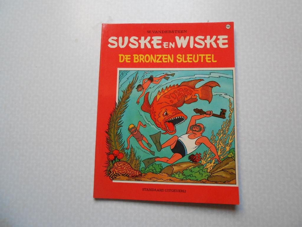 suske en wiske 116 De bronzen sleutel 1971 1 ste druk., Willy Vandersteen, Eén stripboek, Nieuw, Ophalen of Verzenden