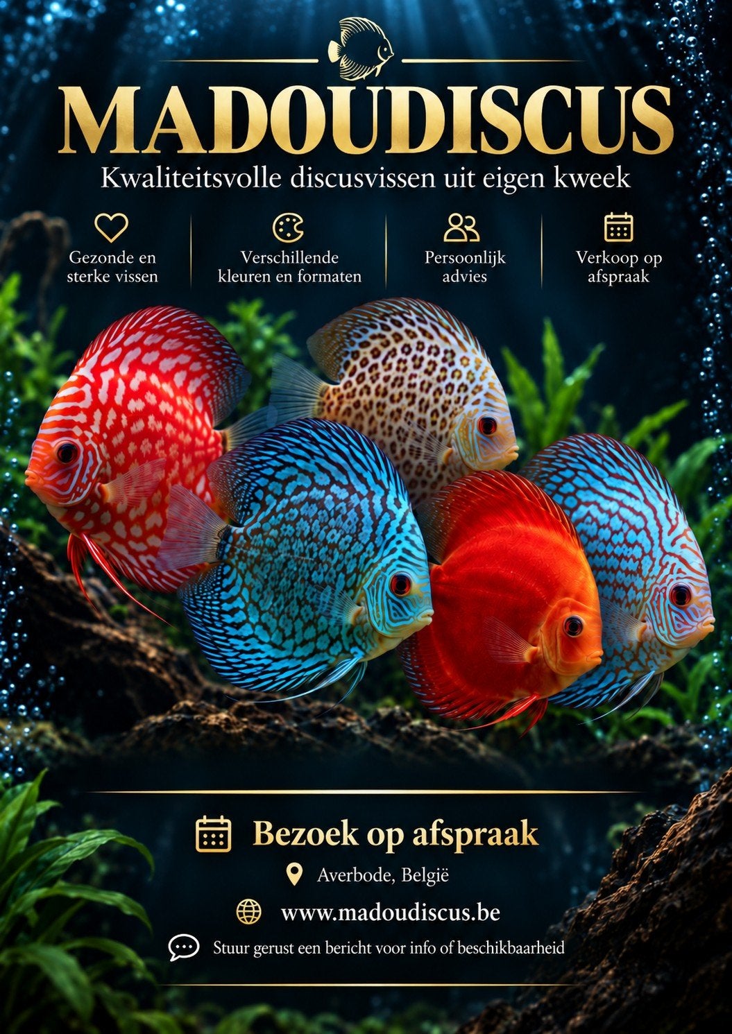 eigen kweek discusvissen MadouDiscus, Dieren en Toebehoren, Vis, Zoetwatervis, Schoolvis