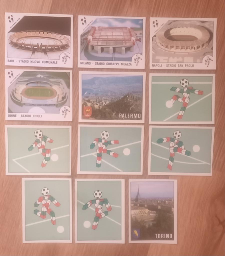 PANINI ITALIA 90 - SET van 12 stickers, Verzamelen, Ophalen of Verzenden