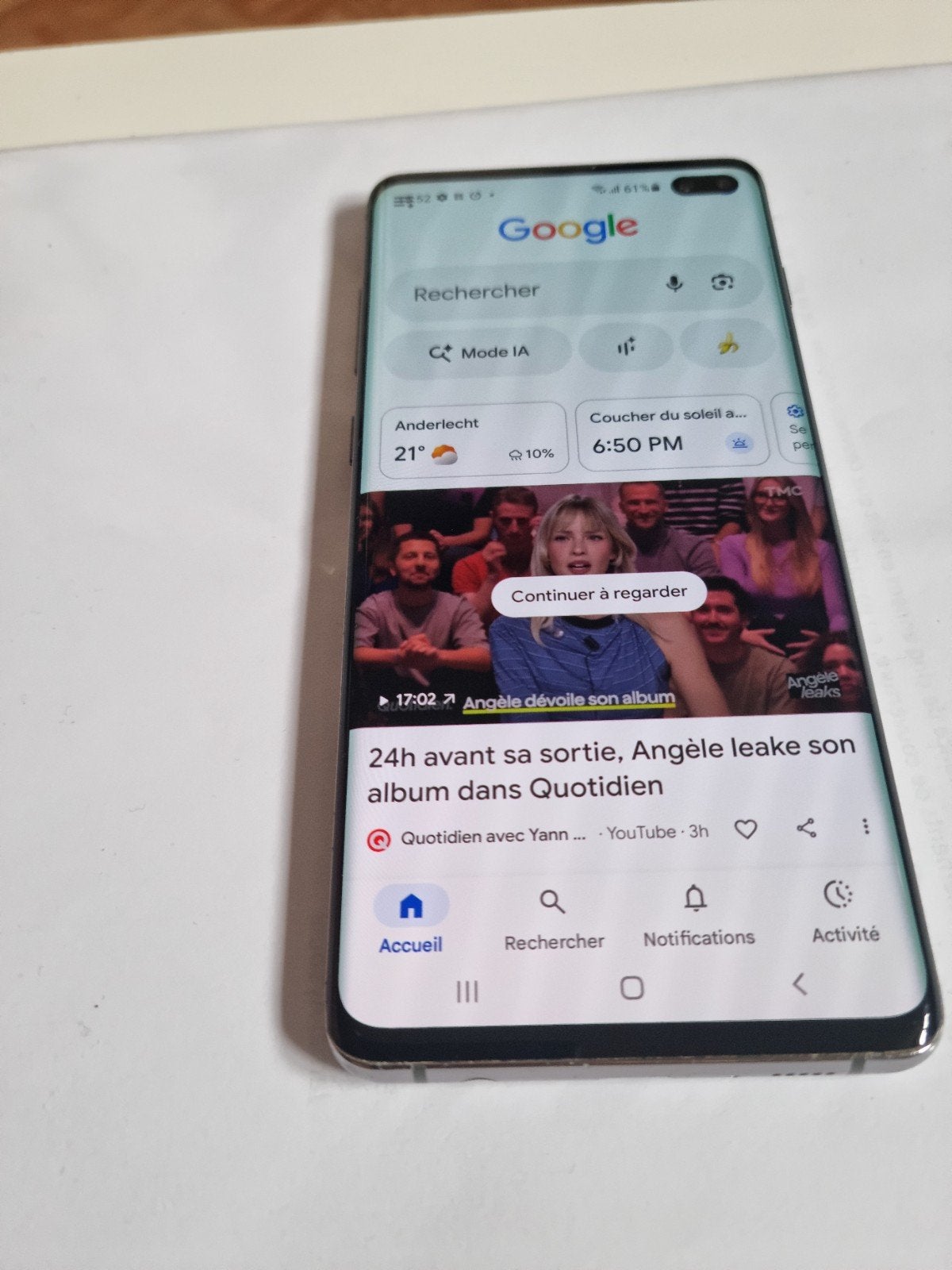 Samsung Galaxy S10 Plus, Ophalen, Samsung