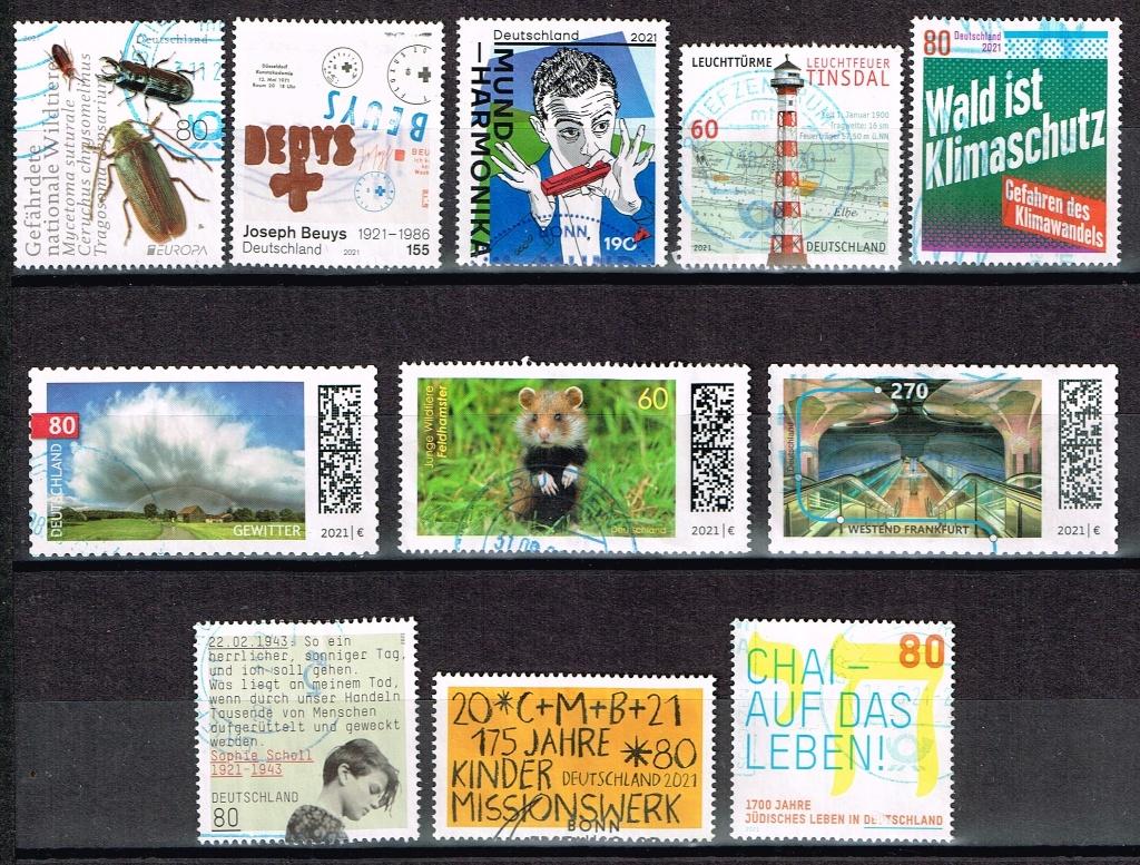 Postzegels uit Duitsland - K 5790 - allerlei 2021, Verzenden, 1990 tot heden, Gestempeld