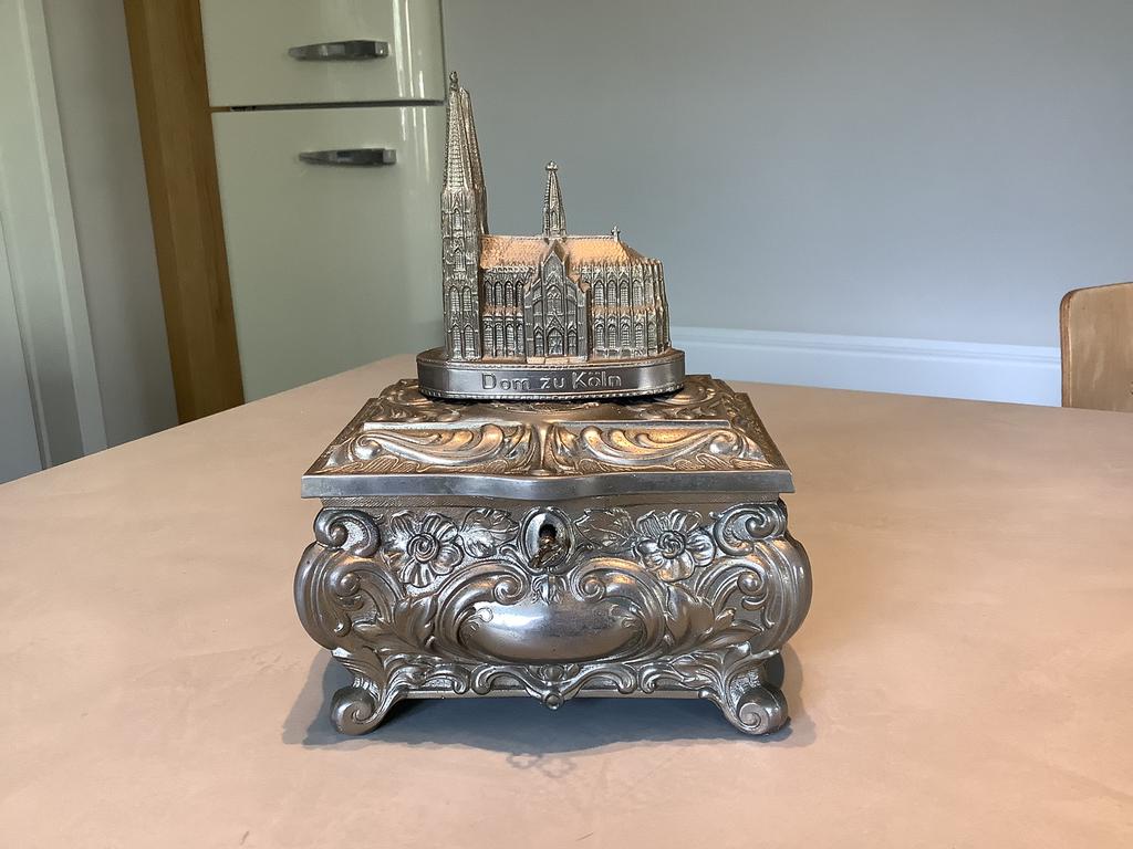Vintage juwelenkistje met sleutel Dom Zu Köln, Ophalen of Verzenden, Zo goed als nieuw