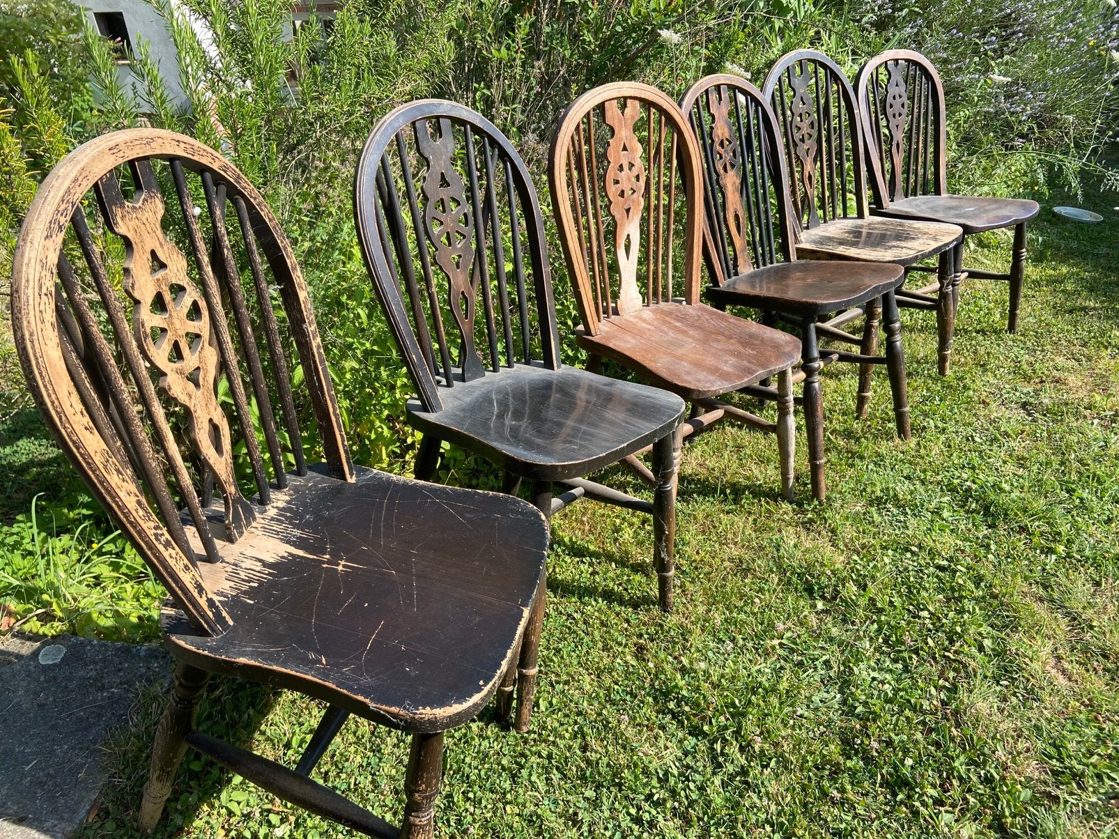 Lot de 6 chaises en bois, Ophalen, Zo goed als nieuw