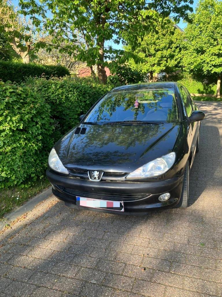 Peugeot 206, Auto's, Voorwielaandrijving, Stof, 4 cilinders, Zwart