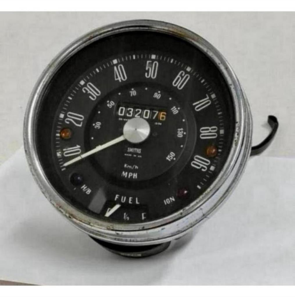 Smith's black-faced speedo teller - Morris Minor SN 4423/00, Ophalen of Verzenden, Gebruikt, Mini