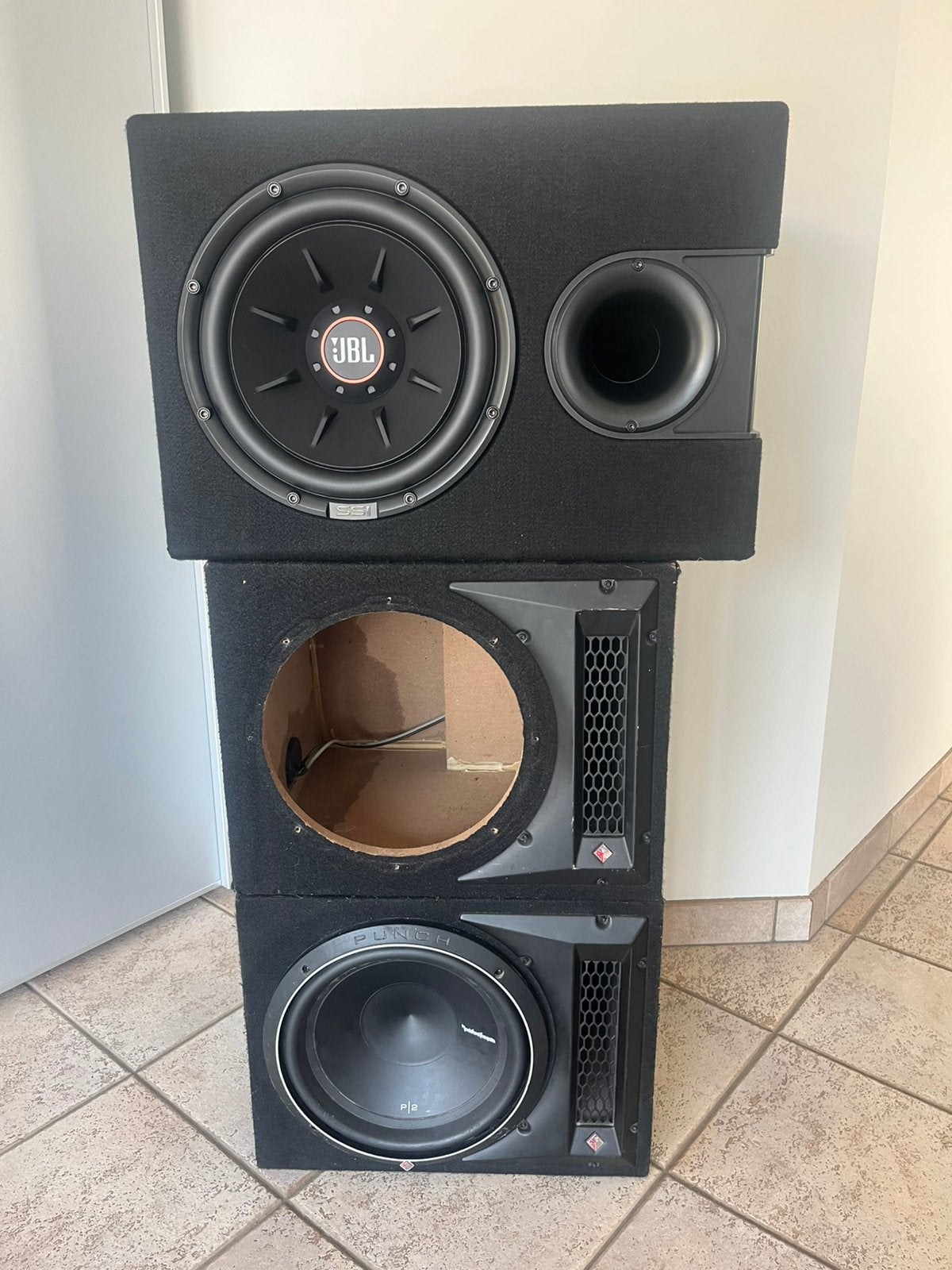 Rockford Fosgate Punch P2-1X12 Behuizing, Ophalen of Verzenden, Zo goed als nieuw, Subwoofer