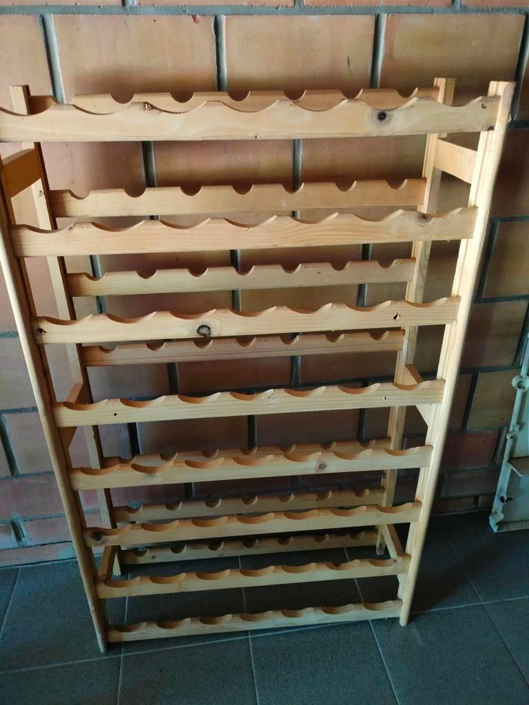 Houten wijnrekje, Ophalen, Zo goed als nieuw, Hout
