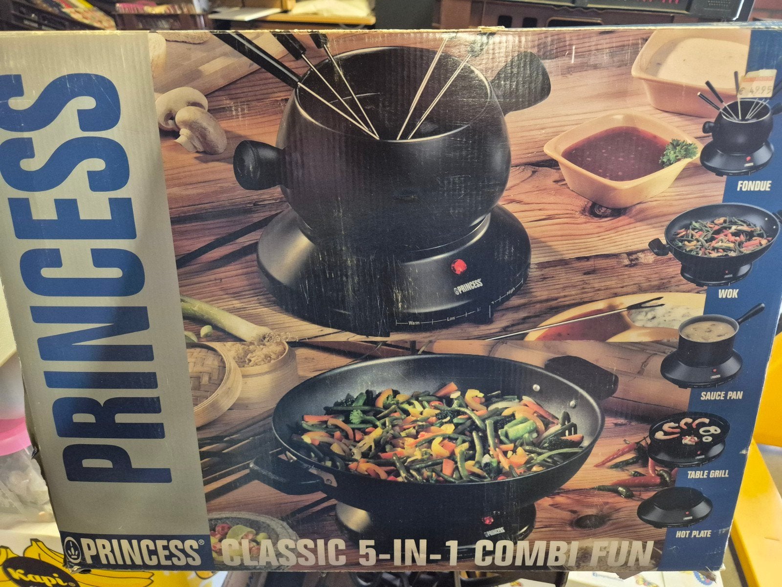 Home Cooking 5 in 1 Fondue - Wok - Sauspan - Tafelgrill, Ophalen, Nieuw, Elektrisch, Fondueset