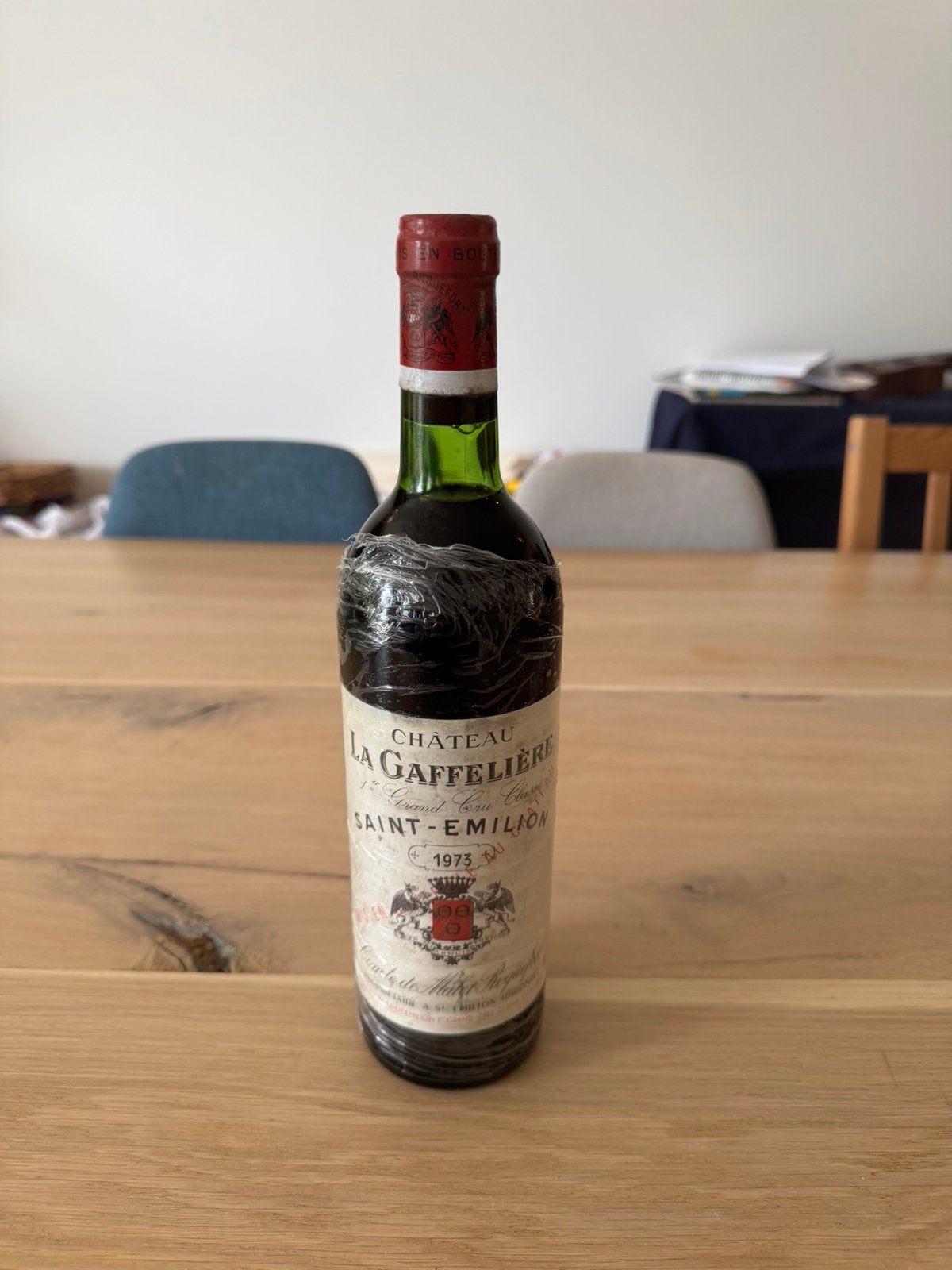 Château La Gaffelière 1973, Enlèvement ou Envoi, Comme neuf