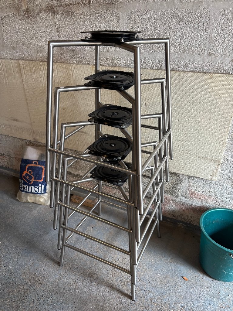 roestvrijstalen keukenstoelonderstel, Ophalen, Gebruikt, Minder dan 50 cm, Minder dan 100 cm