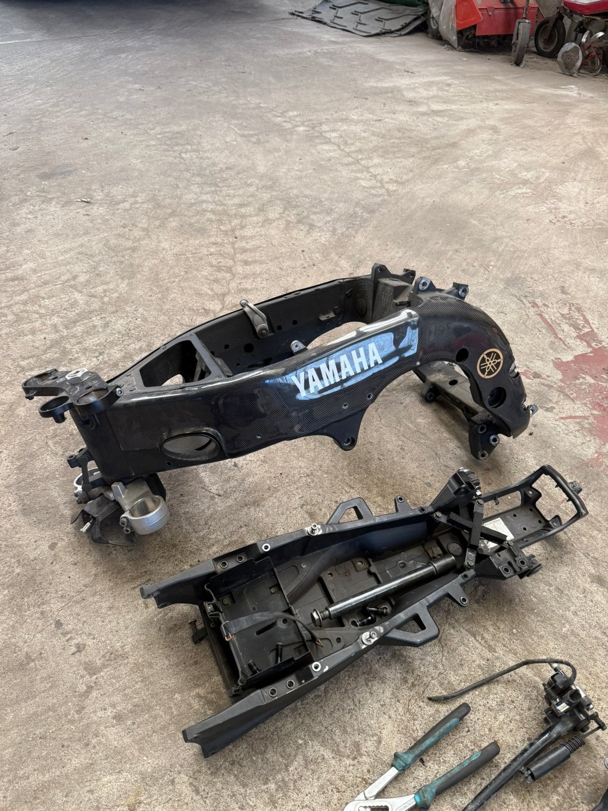 Yamaha r1 rn12 frame en subframe met papieren, Motoren, Ophalen, Gebruikt