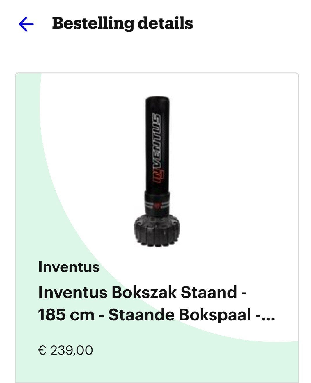 bokszak, Ophalen