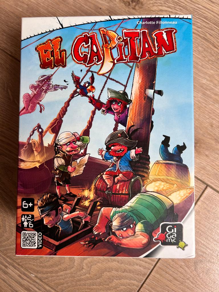 El Capitan gezelschapsspel, Trois ou quatre joueurs, Enlèvement, Comme neuf, Gigamic