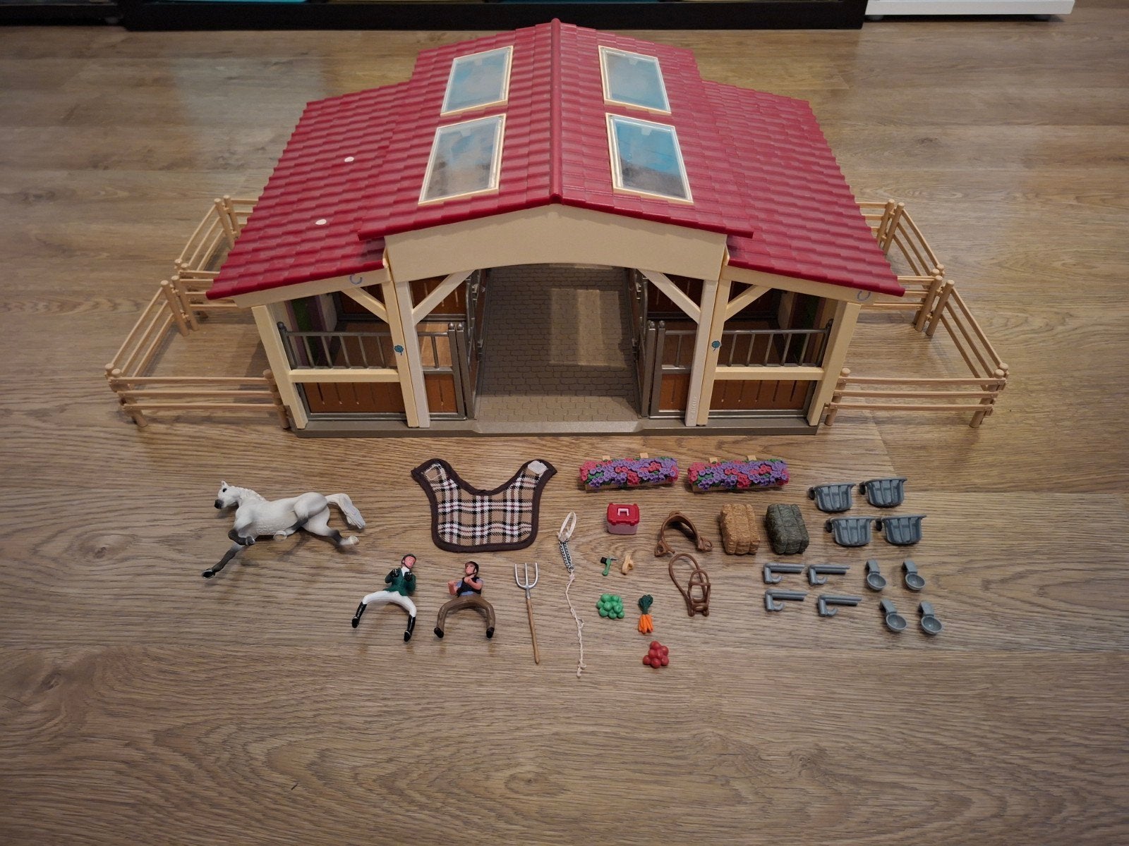 Schleich stal, Ophalen, Gebruikt, Poppenhuis