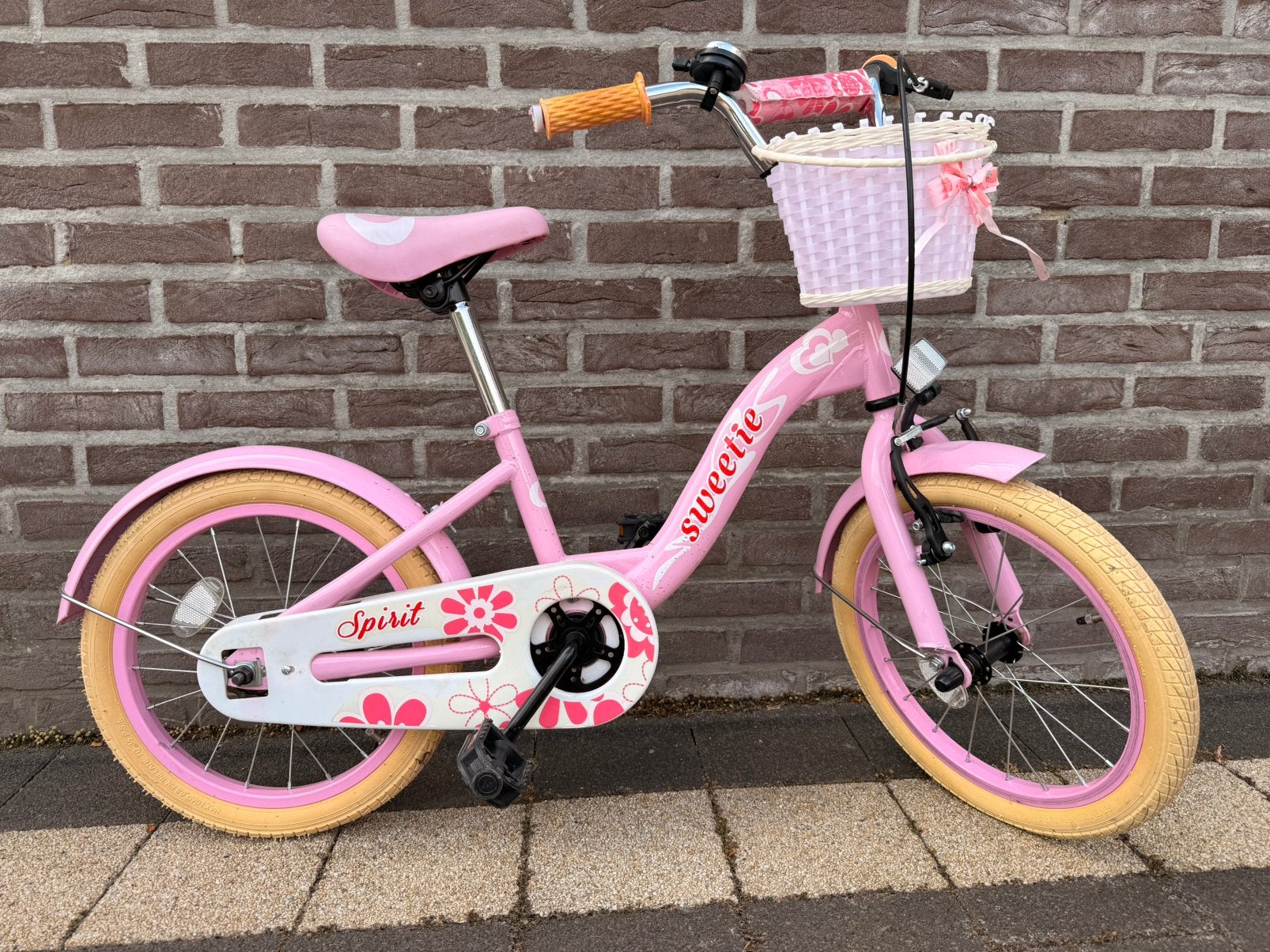 Spirit Sweety 16 inch meisjesfiets, Vélos & Vélomoteurs, Vélos | Filles, Frein à rétropédalage, Comme neuf, Enlèvement, Frein à main