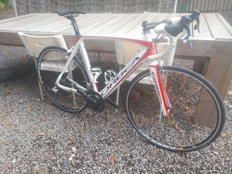 Orbea orca met Sram red-groep voor opmaak of onderdelen, Ophalen