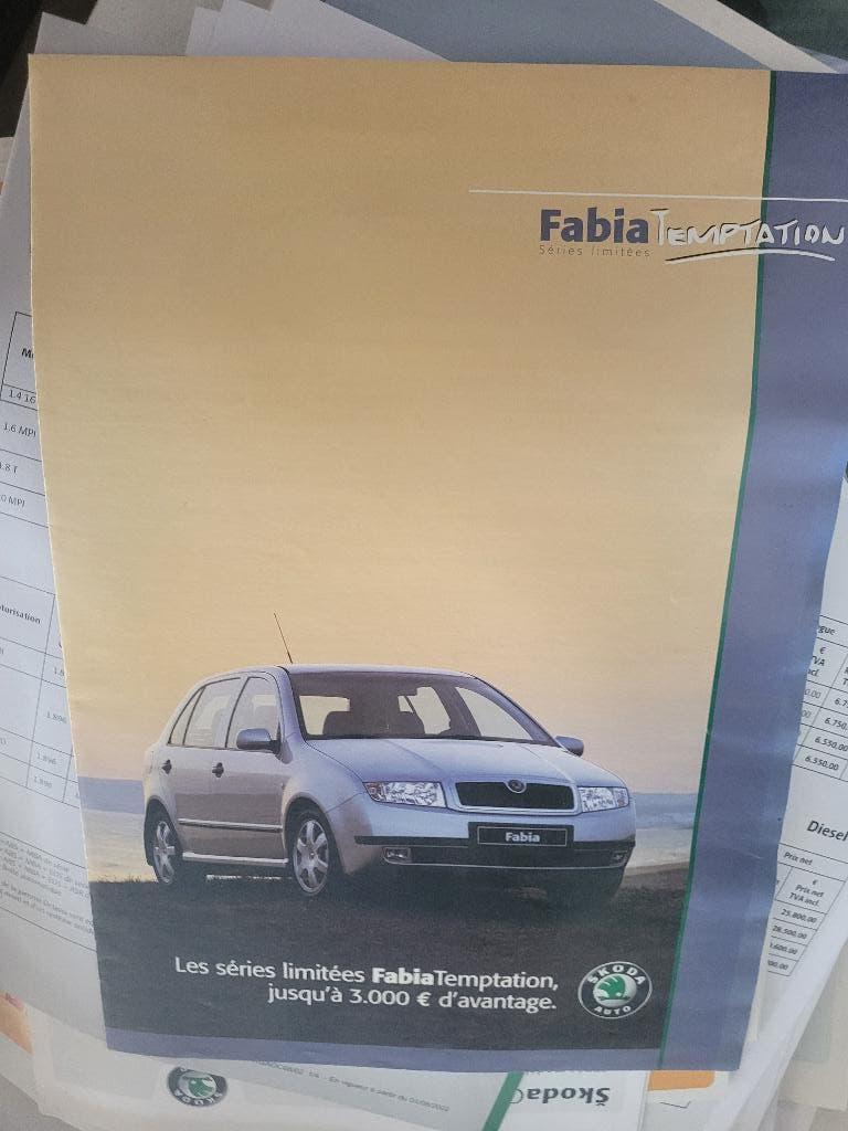Catalogue Skoda Fabia - Édition Temptation (Variante), Enlèvement, Comme neuf