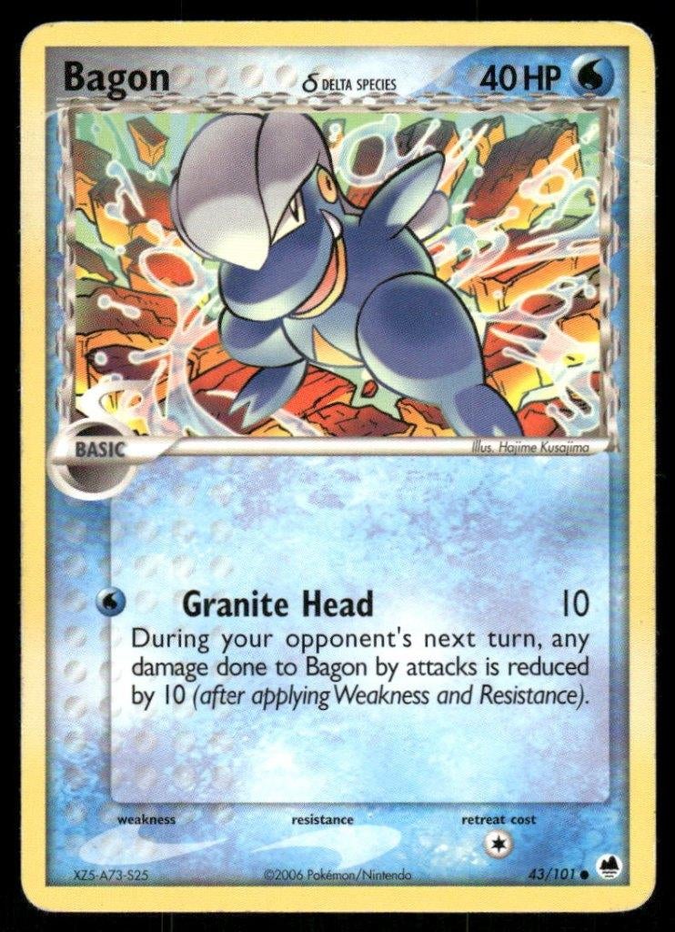 Bagon δ 43/101 - Dragon Frontiers, Envoi, Utilisé