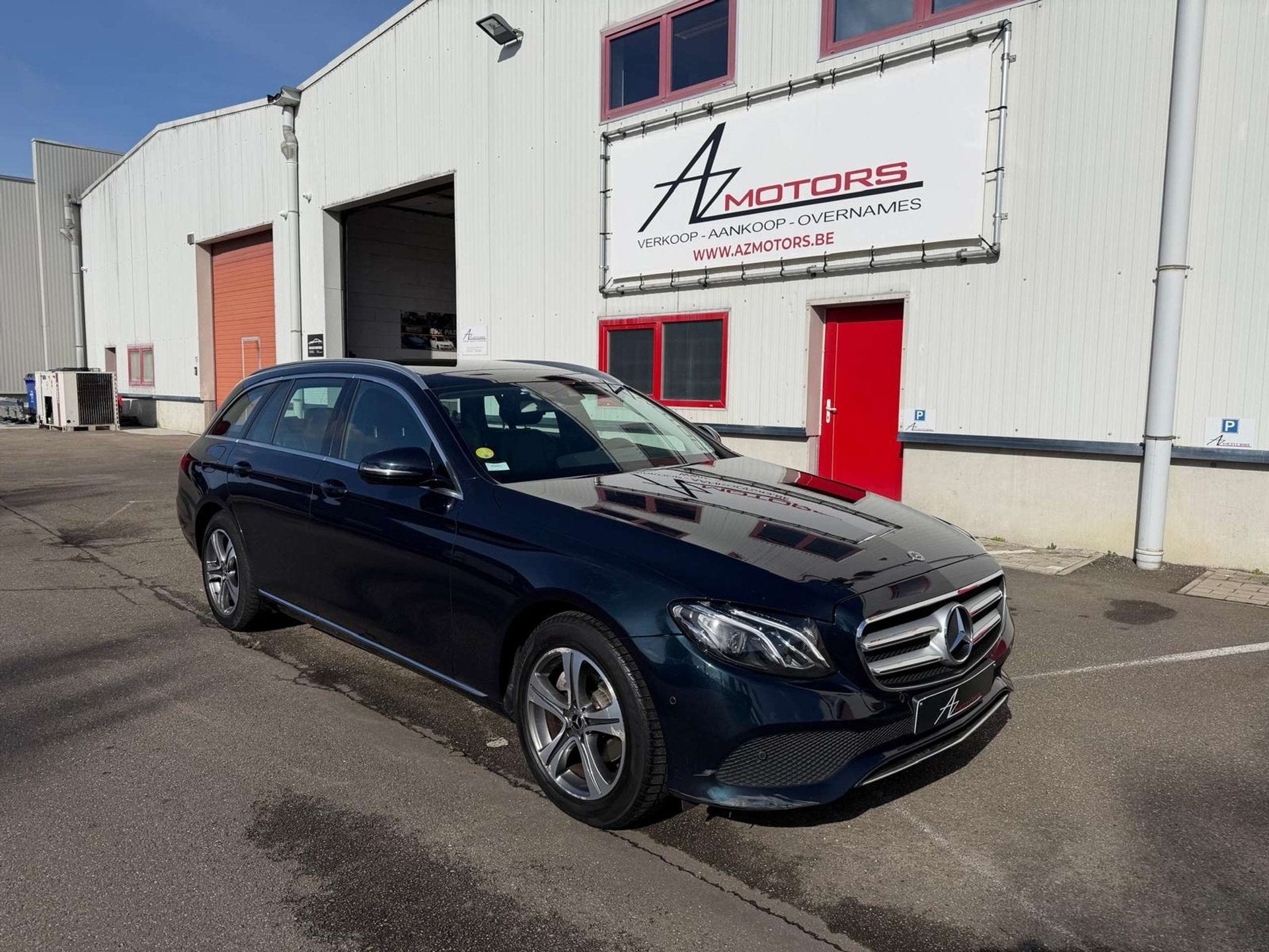 Mercedes-Benz E 200 d Break Pano/Head up/Leder/Carplay/Andro, Auto's, Automaat, Gebruikt, 4 cilinders, Blauw