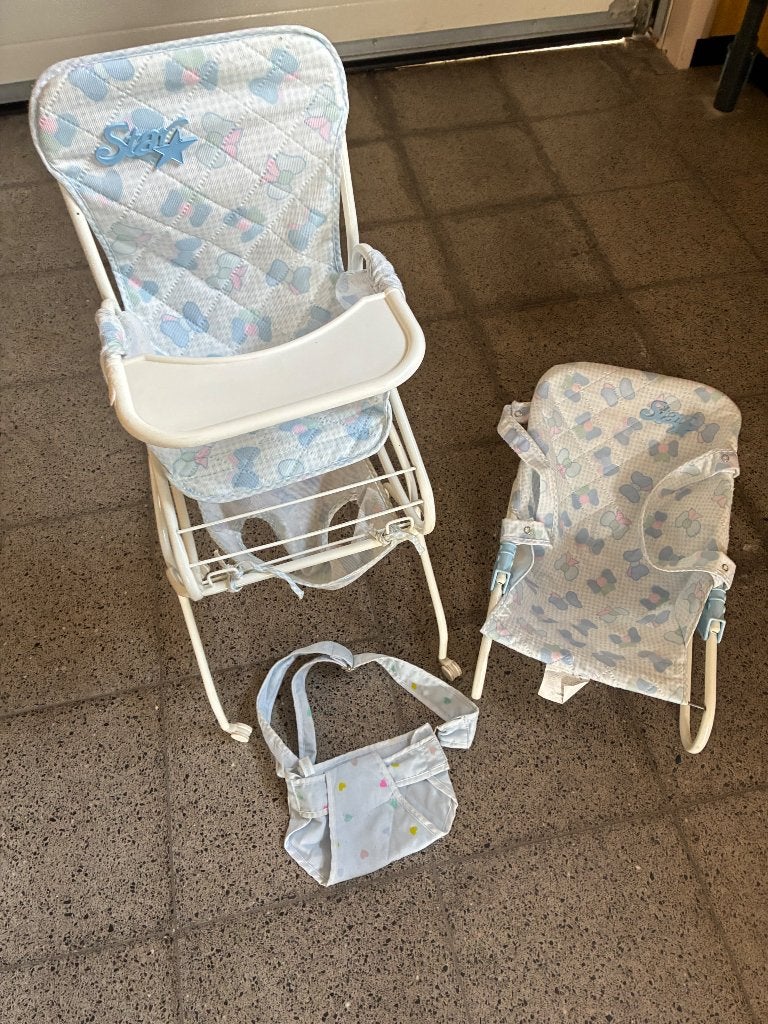 Poppenstoel sitter en draagzak, Kinderen en Baby's, Ophalen, Gebruikt, Jongen of Meisje